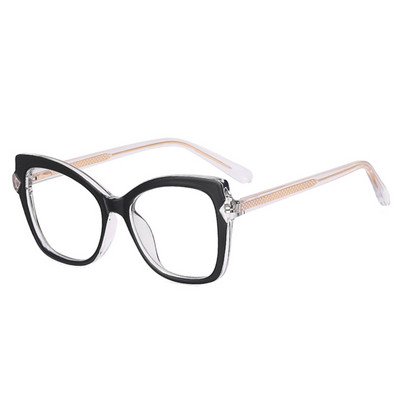 SHAUNA Retro TR90 Cat Eye ženski okviri za naočale Prozirne naočale protiv plave svjetlosti Muški modni optički dvobojni okvir