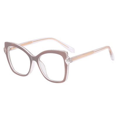 SHAUNA Retro TR90 Cat Eye ženski okviri za naočale Prozirne naočale protiv plave svjetlosti Muški modni optički dvobojni okvir