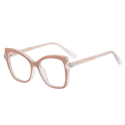 SHAUNA Retro TR90 Cat Eye ženski okviri za naočale Prozirne naočale protiv plave svjetlosti Muški modni optički dvobojni okvir