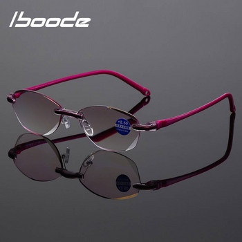 iboode диоптър +1,0 +1,5 +2,0 +2,5 +3,5 +4,0 без рамка очила за четене против синя светлина Дамски дамски рамки за очила с пресбиопия