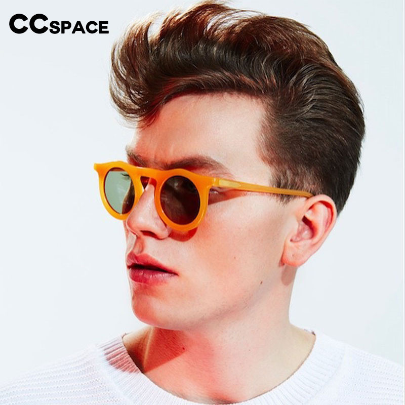 45588 Ретро кръгли слънчеви очила Мъже Жени Котешки очила CCSPACE Vintage 2018 Brand Glasses Designer Fashion Oculos UV400
