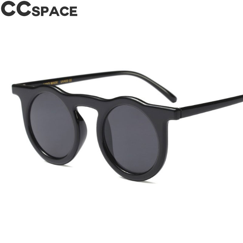45588 Ретро кръгли слънчеви очила Мъже Жени Котешки очила CCSPACE Vintage 2018 Brand Glasses Designer Fashion Oculos UV400