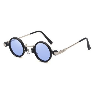 49124 Steam Punk кръгли слънчеви очила Samll Frame Men Women Fashion Shades UV400 Vintage Glasses