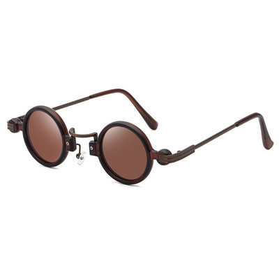 49124 Steam Punk кръгли слънчеви очила Samll Frame Men Women Fashion Shades UV400 Vintage Glasses