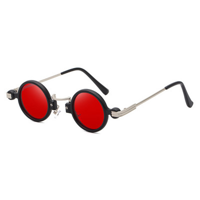 49124 Steam Punk кръгли слънчеви очила Samll Frame Men Women Fashion Shades UV400 Vintage Glasses