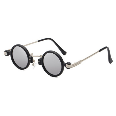 49124 Steam Punk кръгли слънчеви очила Samll Frame Men Women Fashion Shades UV400 Vintage Glasses