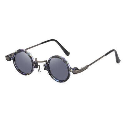 49124 Steam Punk кръгли слънчеви очила Samll Frame Men Women Fashion Shades UV400 Vintage Glasses