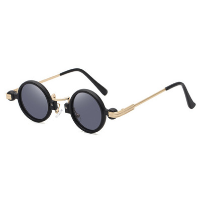 49124 Steam Punk кръгли слънчеви очила Samll Frame Men Women Fashion Shades UV400 Vintage Glasses