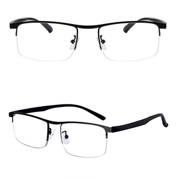 Мултифокални прогресивни очила за четене Мъже Жени Anti Blue UV Protect Очила Очила с половин рамка Очила с автоматична настройка