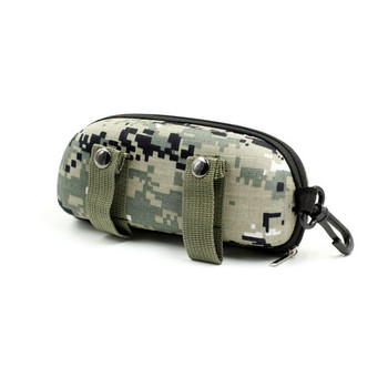Θήκη γυαλιών ηλίου Camouflage Outdoor Portable Zipper Glasses Case Belt Γυαλιά ηλίου Organizer Κουτί αποθήκευσης για υπαίθριο κάμπινγκ πεζοπορία