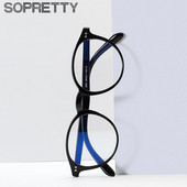 Retro muške i ženske naočale s okruglim okvirom protiv plave zrake, PC naočale s lećama za okvire za računalne naočale A3001