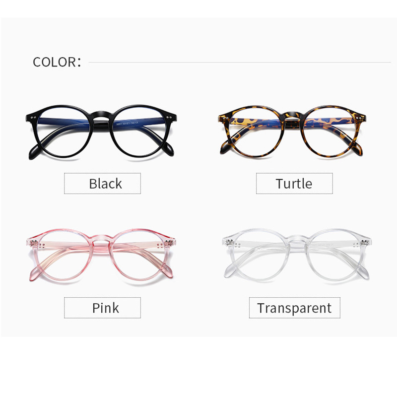 Retro muške i ženske naočale s okruglim okvirom protiv plave zrake, PC naočale s lećama za okvire za računalne naočale A3001