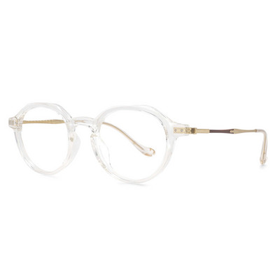 53753 Retro ovalni okviri optičkih naočala protiv plave svjetlosti Muškarci Žene Plastične modne naočale od titana za računala