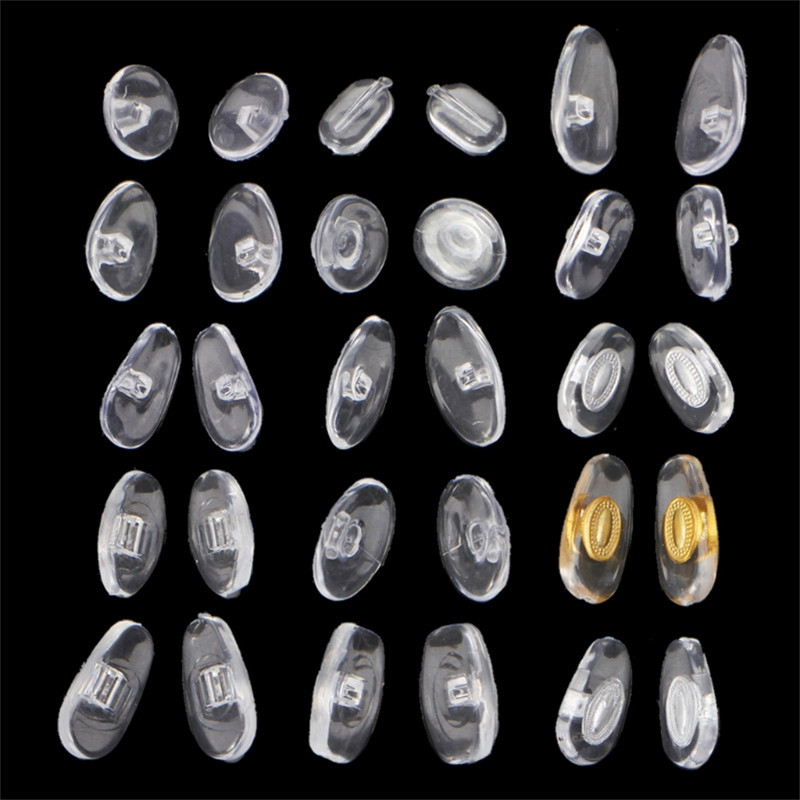 150 Pairs/Box Glasses Nose Pads Βάση στήριξης σιλικόνης Γυαλιά ηλίου Γυαλιά οράσεως Αντιολισθητικά γυαλιά με βίδες στη μύτη Εργαλεία επισκευής