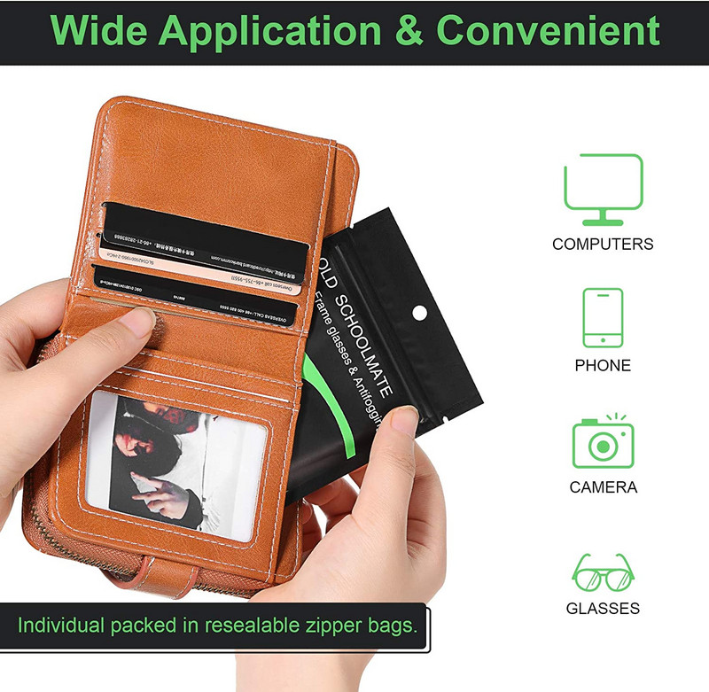 20 komada višekratnih maramica protiv zamagljivanja naočala Antilop, prethodno navlažena krpa za leće, odmagljivač, maramice za naočale, naočale koje sprječavaju magljenje