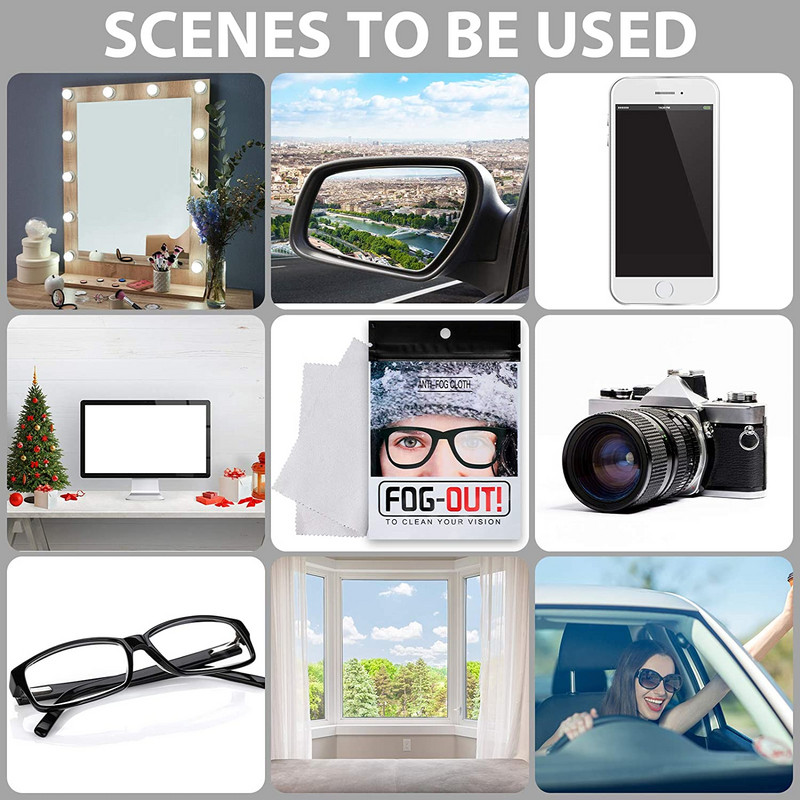 20 komada višekratnih maramica protiv zamagljivanja naočala Antilop, prethodno navlažena krpa za leće, odmagljivač, maramice za naočale, naočale koje sprječavaju magljenje