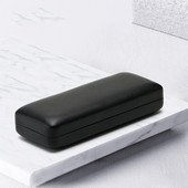 Modne jednostavne PU kožne naočale, metalna četvrtasta prijenosna futrola za sunčane naočale, žene, muškarci, izdržljiva kutija za pohranu naočala