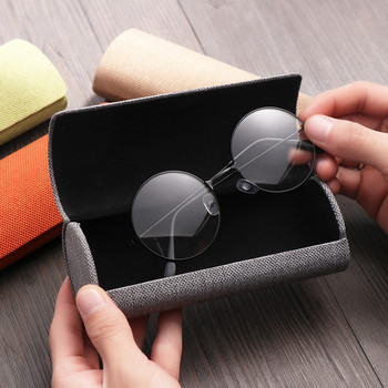 New Deaign Oval Glasses Box Γυαλιά ηλίου Λινά Πτυσσόμενη Θήκη Γυαλιών Οπτική Χειροποίητη Αποθήκευση Θήκη γυαλιών Γυαλιά Τσάντα πουγκί