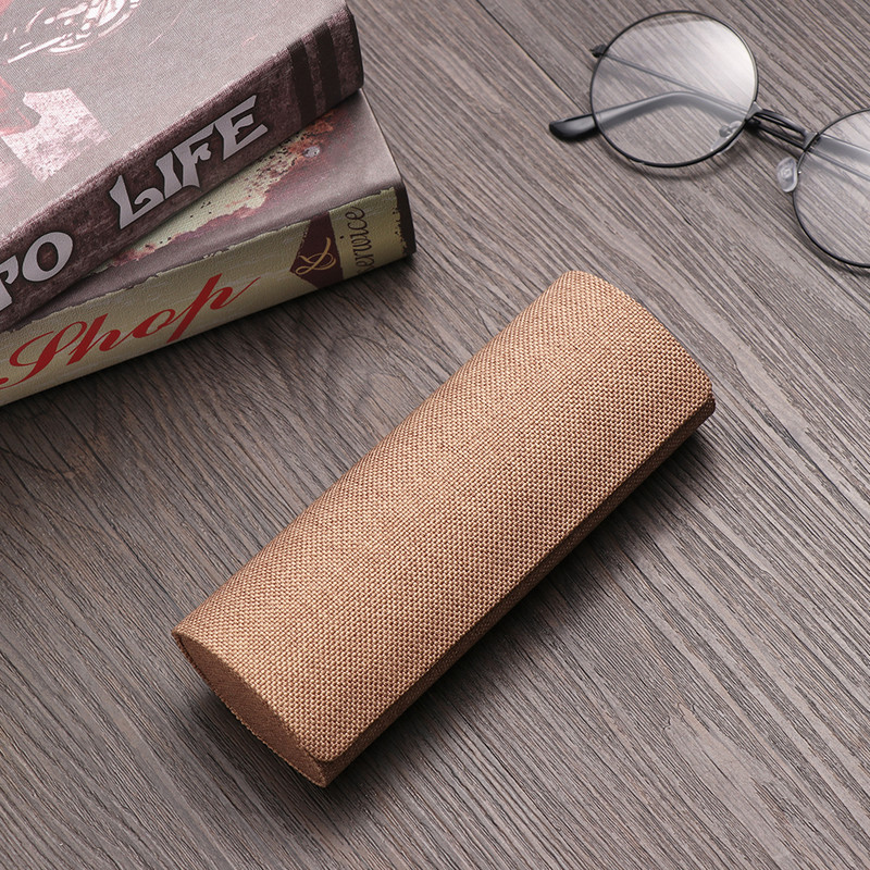 Nauja Deaign ovali akinių dėžutė, akiniai nuo saulės Lininiai sulankstomi akinių dėklas, optinis rankų darbo laikymas akinių dėklas akiniai maišelis