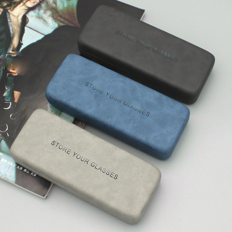 1PC prijenosna unisex kožna futrola za naočale za naočale Vodootporne tvrde naočale Staklene kutije za čitanje Naočale za žene i muškarce