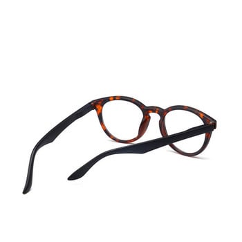 Zilead Retro Leopard Очила за четене с овална рамка за мъже и жени Прозрачни лещи Очила за пресбиопия Очила с диоптър +1,0 до 4,0