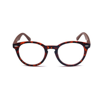Zilead Retro Leopard Очила за четене с овална рамка за мъже и жени Прозрачни лещи Очила за пресбиопия Очила с диоптър +1,0 до 4,0