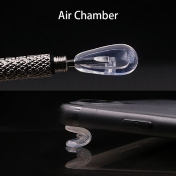 COLOUR_MAX Air Chamber Silicone Αντιολισθητικά μαλακά μαξιλαράκια μύτης με βίδες/κατσαβίδι/τσιμπιδάκια για γυαλιά γυαλιά ηλίου