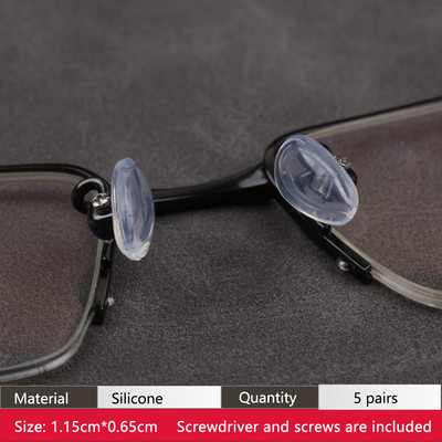COLOUR_MAX Zračna komora Silikonski protuklizni mekani jastučići za nos s vijcima/odvijačem/pincetom za naočale sunčane naočale