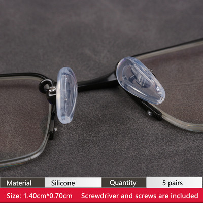 COLOUR_MAX Zračna komora Silikonski protuklizni mekani jastučići za nos s vijcima/odvijačem/pincetom za naočale sunčane naočale