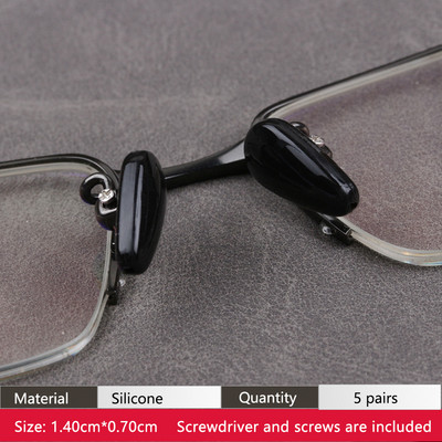 COLOUR_MAX Zračna komora Silikonski protuklizni mekani jastučići za nos s vijcima/odvijačem/pincetom za naočale sunčane naočale