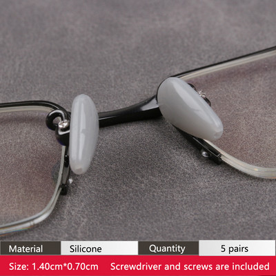 COLOUR_MAX Zračna komora Silikonski protuklizni mekani jastučići za nos s vijcima/odvijačem/pincetom za naočale sunčane naočale