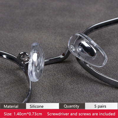 COLOUR_MAX Zračna komora Silikonski protuklizni mekani jastučići za nos s vijcima/odvijačem/pincetom za naočale sunčane naočale