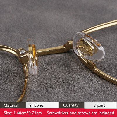 COLOUR_MAX Zračna komora Silikonski protuklizni mekani jastučići za nos s vijcima/odvijačem/pincetom za naočale sunčane naočale