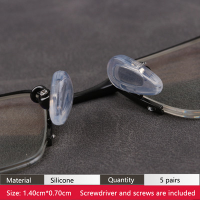 COLOUR_MAX Zračna komora Silikonski protuklizni mekani jastučići za nos s vijcima/odvijačem/pincetom za naočale sunčane naočale