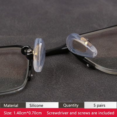 COLOUR_MAX Zračna komora Silikonski protuklizni mekani jastučići za nos s vijcima/odvijačem/pincetom za naočale sunčane naočale