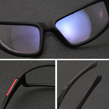 Нови Мъжки Дамски Рамки за очила против синя светлина Ретро квадратни матови черни прозрачни очила Очила за игри, блокиращи синя светлина