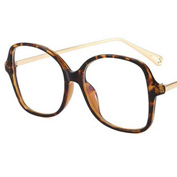 Модни анти-сини очила Унисекс оптични очила Ретро овални очила Опростени очила с големи рамки