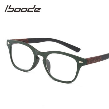 Очила за четене iboode Wood Grain за жени Мъжки модни очила с пресбиопия Мъжки женски диоптър + 1,50 2,5 3,5