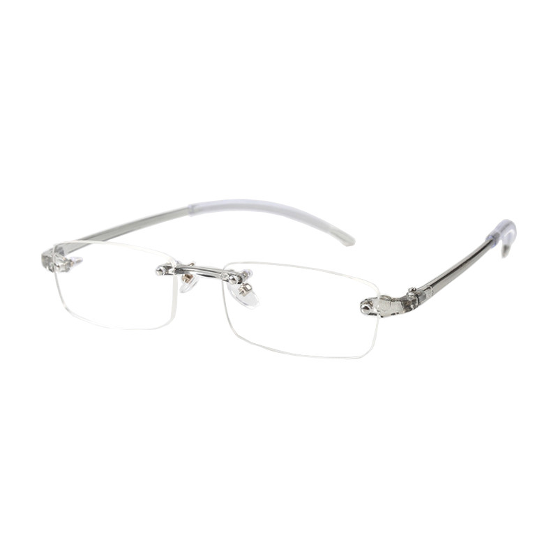 Zilead Ochelari de lectură unisex Ochelari de vedere pentru prezbiopie fără montură pentru femei, bărbați, rășină, lentile transparente, ochelari de citire +1,0 ~ 4,0