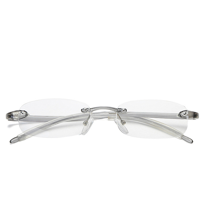 Zilead Ochelari de lectură unisex Ochelari de vedere pentru prezbiopie fără montură pentru femei, bărbați, rășină, lentile transparente, ochelari de citire +1,0 ~ 4,0