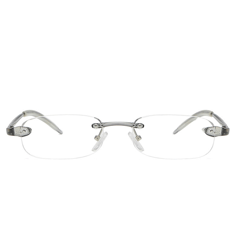 Zilead Ochelari de lectură unisex Ochelari de vedere pentru prezbiopie fără montură pentru femei, bărbați, rășină, lentile transparente, ochelari de citire +1,0 ~ 4,0