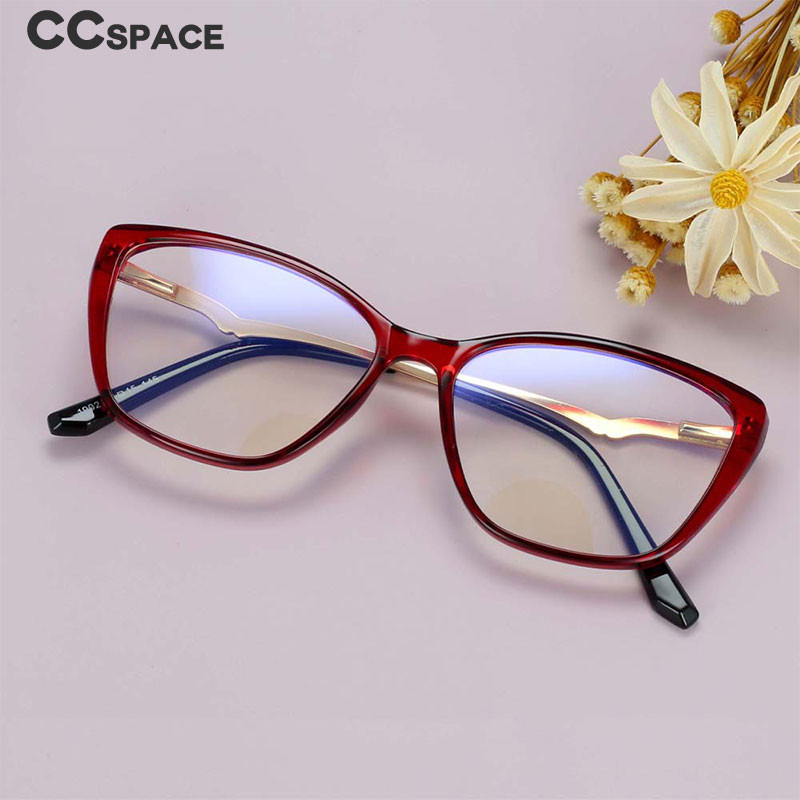 54025 Котешко око Anti Blue Light TR90 Рамки за оптични очила Пролетни крака Дамски модни компютърни очила