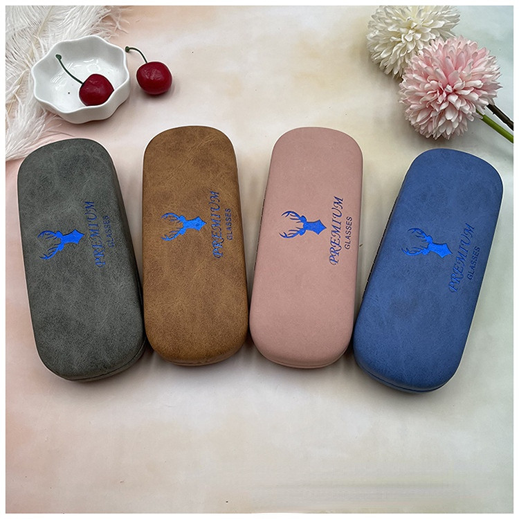 Kompresijska baršunasta kožna futrola za kratkovidne naočale Bullet Buckle Optička kratkovidna željezna kutija Studentska jednostavna kutija za sunčane naočale Kutija za pohranu