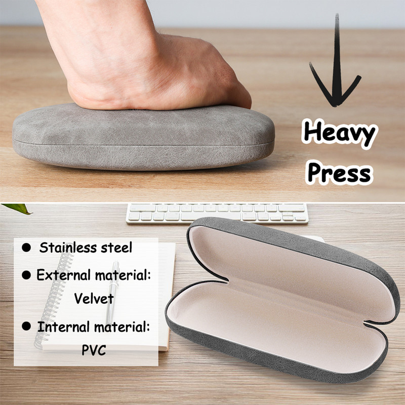 Kompresijska baršunasta kožna futrola za kratkovidne naočale Bullet Buckle Optička kratkovidna željezna kutija Studentska jednostavna kutija za sunčane naočale Kutija za pohranu