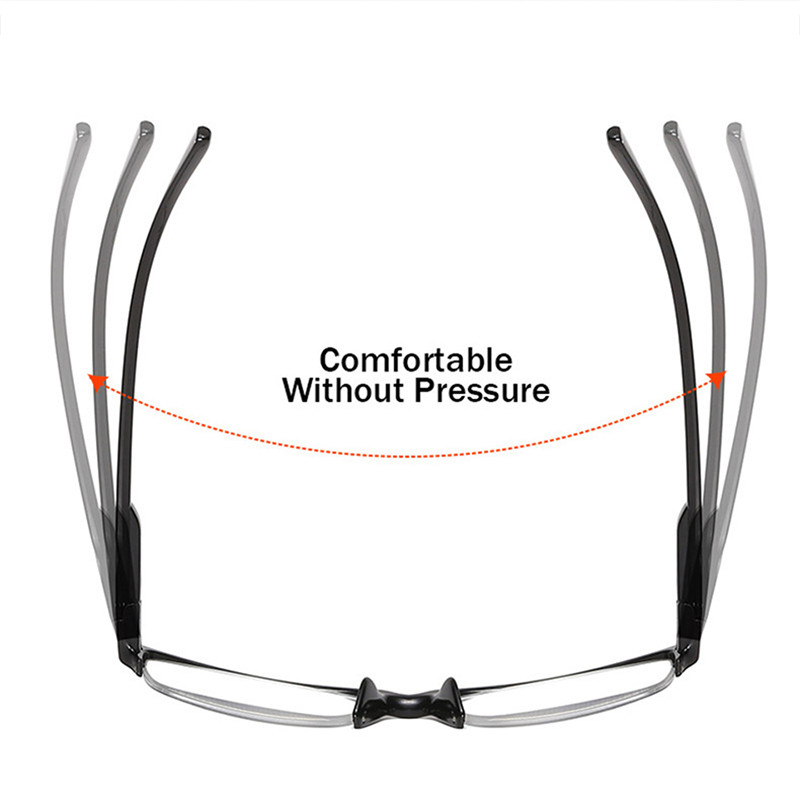 Ochelari de lectură cu jumătate de cadru Ochelari de prezbiopie +0,75 până la +4,0 Ochelari pentru bărbați Ochelari de vedere unisex Ochelari de lectură Bărbați FEMEI