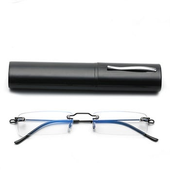 Държач за писалка Очила за пресбиопия без граници и анти-синя светлина, преносими с очила за четене с висока разделителна способност и висока разделителна способност против умора
