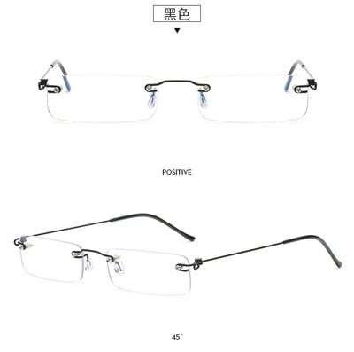 Hordozható tolltartó Antikék, világos, szegély nélküli presbyopia szemüveg zuhanásgátló, nagy felbontású, fáradtság elleni olvasószemüveggel