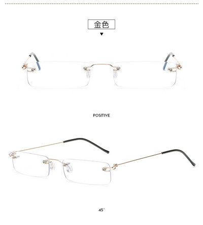 Hordozható tolltartó Antikék, világos, szegély nélküli presbyopia szemüveg zuhanásgátló, nagy felbontású, fáradtság elleni olvasószemüveggel