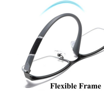 Υψηλής ποιότητας γυαλιά πρεσβυωπίας Unisex εύκαμπτα γυαλιά μισού σκελετού Επαγγελματικά γυαλιά ανάγνωσης Διόπτρας Βαθμός +1,0 ΕΩΣ +4,0