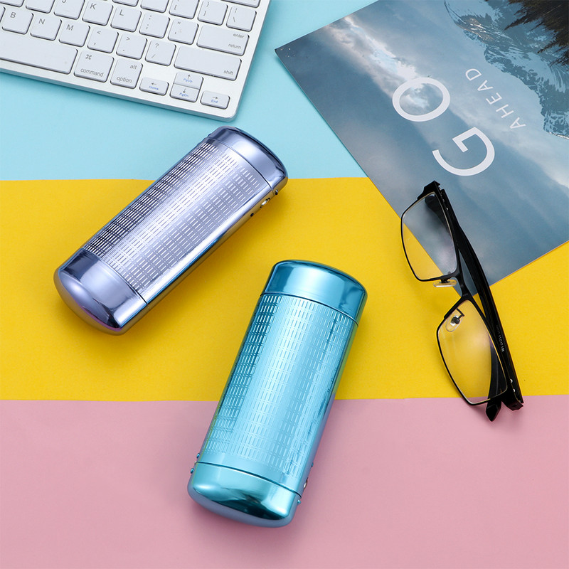 1 tk Unisex Fashion kõvametallist prillide ümbris Superior alumiiniumist prillid, kapsel, klapp-top kaasaskantavad reisiprillid